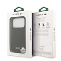Lacoste Lacoste iPhone 18 Pro/iPhone 17 Pro Hartschalenhülle MagSafe PVC Petit Piqué Lackiertes Logo - Schwarz