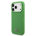 Lacoste Lacoste iPhone 18 Pro/iPhone 17 Pro Hartschalenhülle MagSafe PVC Petit Piqué Lackiertes Logo Estragon - Olivgrün
