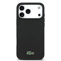 Lacoste Lacoste iPhone 18 Pro Max/iPhone 17 Pro Max Hartschalenhülle MagSafe PVC Petit Piqué Lackiertes Logo - Schwarz