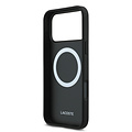 Lacoste Lacoste iPhone 18 Pro Max/iPhone 17 Pro Max Hartschalenhülle MagSafe PVC Petit Piqué Lackiertes Logo - Schwarz