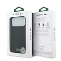 Lacoste Lacoste iPhone 18 Pro Max/iPhone 17 Pro Max Hartschalenhülle MagSafe PVC Petit Piqué Lackiertes Logo - Schwarz