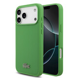Lacoste Lacoste iPhone 18 Pro Max Back-Cover hul - HC Magsafe Petit Pique Pvc Lacquer Logo Estragon - Olive