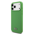 Lacoste Lacoste iPhone 18 Pro Max/iPhone 17 Pro Max Hartschalenhülle MagSafe PVC Petit Piqué Lackiertes Logo Estragon - Olivgrün