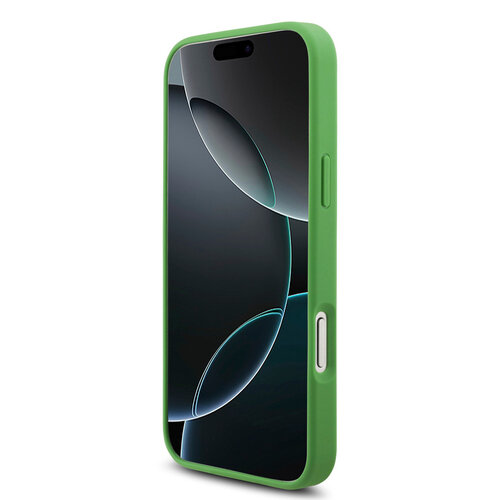 Lacoste Lacoste iPhone 18 Pro Max/iPhone 17 Pro Max Hartschalenhülle MagSafe PVC Petit Piqué Lackiertes Logo Estragon - Olivgrün