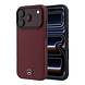 Mercedes-Benz Mercedes-Benz iPhone 18 Pro Back-Cover hul - HC Magsafe PU Leather Semi Wrap Wood Effect - Burgundy Mercedes-Benz Mercedes-Benz iPhone 18 Pro Back-Cover hul - HC Magsafe PU Leather Semi Wrap Wood Effect - Burgundy