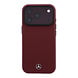 Mercedes-Benz Mercedes-Benz iPhone 18 Pro Backcover hoesje - HC Magsafe PU Leather Semi Wrap Wood Effect - Burgundy Mercedes-Benz Mercedes-Benz iPhone 18 Pro Backcover hoesje - HC Magsafe PU Leather Semi Wrap Wood Effect - Burgundy