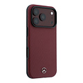 Mercedes-Benz Mercedes-Benz iPhone 18 Pro/iPhone 17 Pro Hartschalenhülle MagSafe PU-Kunstleder Teilbezug Holzoptik - Bordeaux