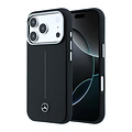 Mercedes-Benz Mercedes-Benz iPhone 18 Pro Max/iPhone 17 Pro Max Hartschalenhülle MagSafe PU-Kunstleder Teilbezug Ikonische Linie - Schwarz