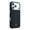 Mercedes-Benz Mercedes-Benz iPhone 18 Pro Max/iPhone 17 Pro Max Hartschalenhülle MagSafe PU-Kunstleder Teilbezug Ikonische Linie - Schwarz
