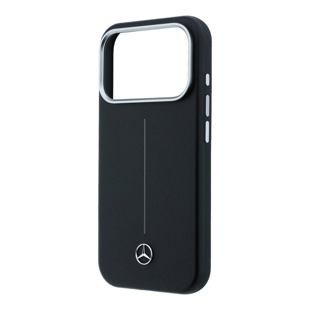 Mercedes-Benz Mercedes-Benz iPhone 18 Pro Max Back-Cover hul - HC Magsafe PU Leather Semi Wrap With Iconic Line - Schwarz Mercedes-Benz Mercedes-Benz iPhone 18 Pro Max Back-Cover hul - HC Magsafe PU Leather Semi Wrap With Iconic Line - Schwarz
