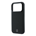 Mercedes-Benz Mercedes-Benz iPhone 18 Pro Max/iPhone 17 Pro Max Hartschalenhülle MagSafe PU-Kunstleder Teilbezug Holzoptik - Schwarz