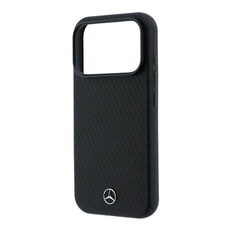 Mercedes-Benz Mercedes-Benz iPhone 18 Pro Max Back-Cover hul - HC Magsafe PU Leather Semi Wrap Wood Effect - Schwarz Mercedes-Benz Mercedes-Benz iPhone 18 Pro Max Back-Cover hul - HC Magsafe PU Leather Semi Wrap Wood Effect - Schwarz