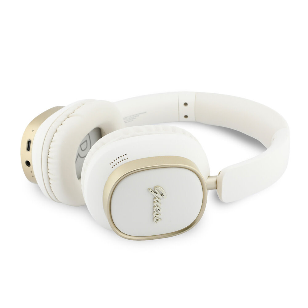 Guess Guess Headphones - BT Headphones Enc Rectangle Metal Script - White