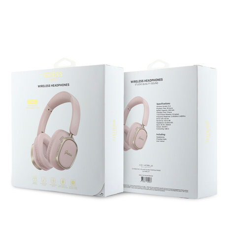 Guess Guess Écouteurs - BT Headphones Enc Rectangle Metal Script - Rose Guess Guess Écouteurs - BT Headphones Enc Rectangle Metal Script - Rose