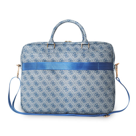 Guess Guess Laptoptas - Computer Bag PU 4G Big Logo Blue 15 Inch - Blauw