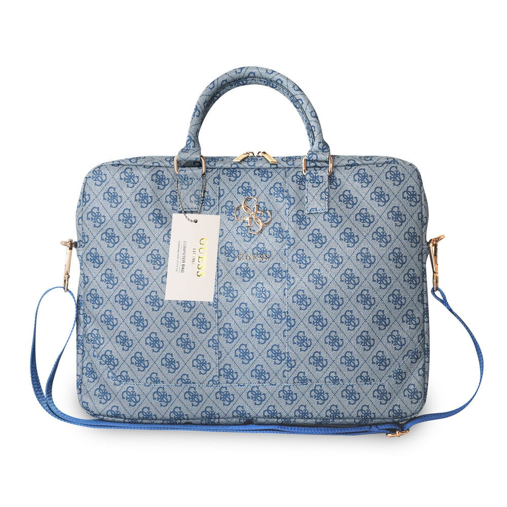 Guess Guess Sac pour ordinateur portable - Computer Bag PU 4G Big Logo Blue 15 Inch - Bleu
