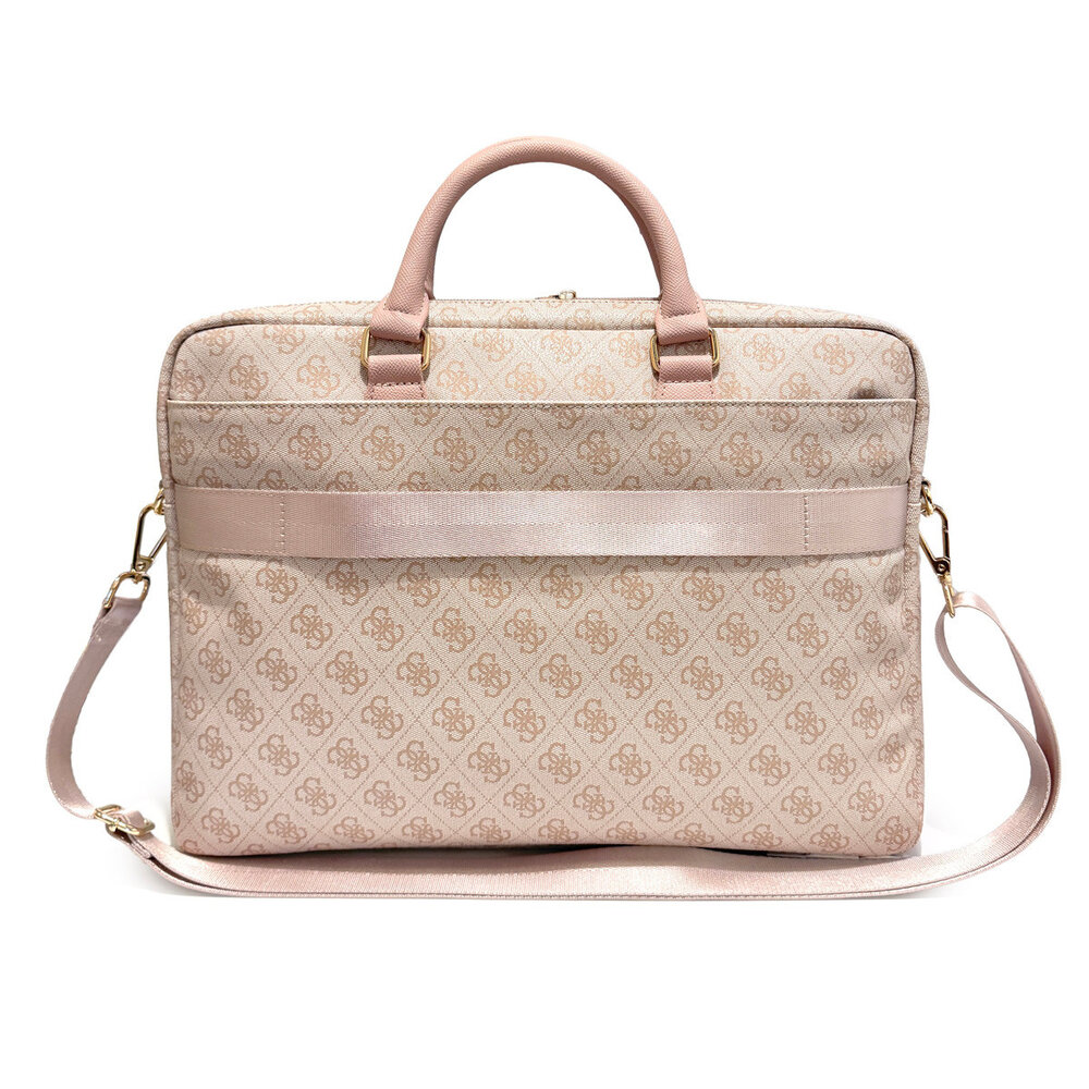 Guess Guess Laptoptasche - Computer Bag 4G PU Round 4G & Classic Logos Stripe Pink 16 Inch - Rosa Guess Guess Laptoptasche - Computer Bag 4G PU Round 4G & Classic Logos Stripe Pink 16 Inch - Rosa