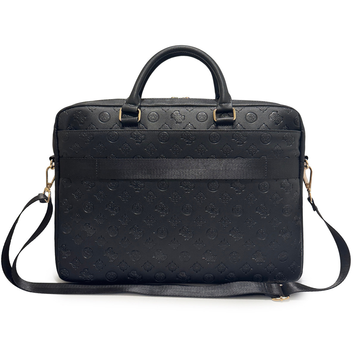 Guess Guess Laptoptas - Computer Bag Peony PU 4G & Classic Logos Stripe 16 Inch - Zwart, foto 2 van 6