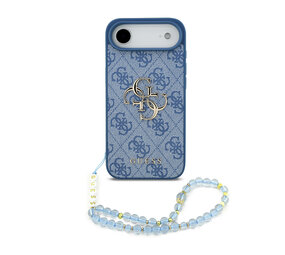Guess Guess iPhone 17 Air Back-Cover hul - HC 4G PU With Strap 4G Classic Logo Air - Blau