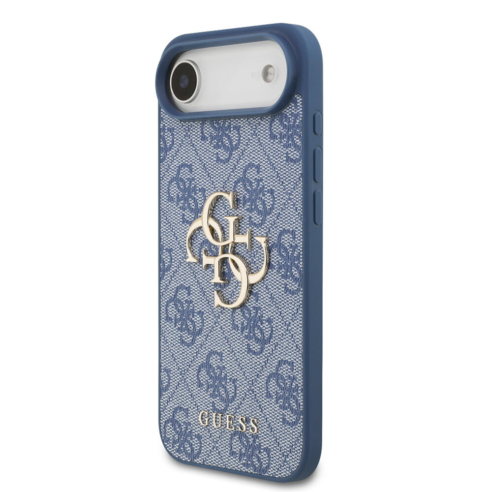 Guess Guess iPhone 17 Air Back cover case - HC 4G PU With Strap 4G Classic Logo Air - Blue Guess Guess iPhone 17 Air Back cover case - HC 4G PU With Strap 4G Classic Logo Air - Blue
