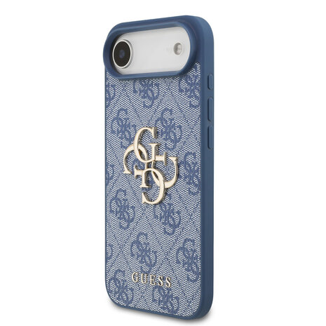 Guess Guess iPhone 17 Air Back cover case - HC 4G PU With Strap 4G Classic Logo Air - Blue Guess Guess iPhone 17 Air Back cover case - HC 4G PU With Strap 4G Classic Logo Air - Blue