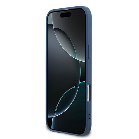 Guess Guess iPhone 17 Air Back cover coque - HC 4G PU With Strap 4G Classic Logo Air - Bleu Guess Guess iPhone 17 Air Back cover coque - HC 4G PU With Strap 4G Classic Logo Air - Bleu