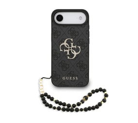 Guess Guess iPhone 17 Air Back cover coque - HC 4G PU With Strap 4G Classic Logo Air - Noir