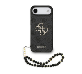 Guess Guess iPhone 17 Air Backcover hoesje - HC 4G PU With Strap 4G Classic Logo Air - Zwart