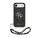 Guess Guess iPhone 17 Air Back cover case - HC 4G PU With Strap 4G Classic Logo Air - Black Guess Guess iPhone 17 Air Back cover case - HC 4G PU With Strap 4G Classic Logo Air - Black