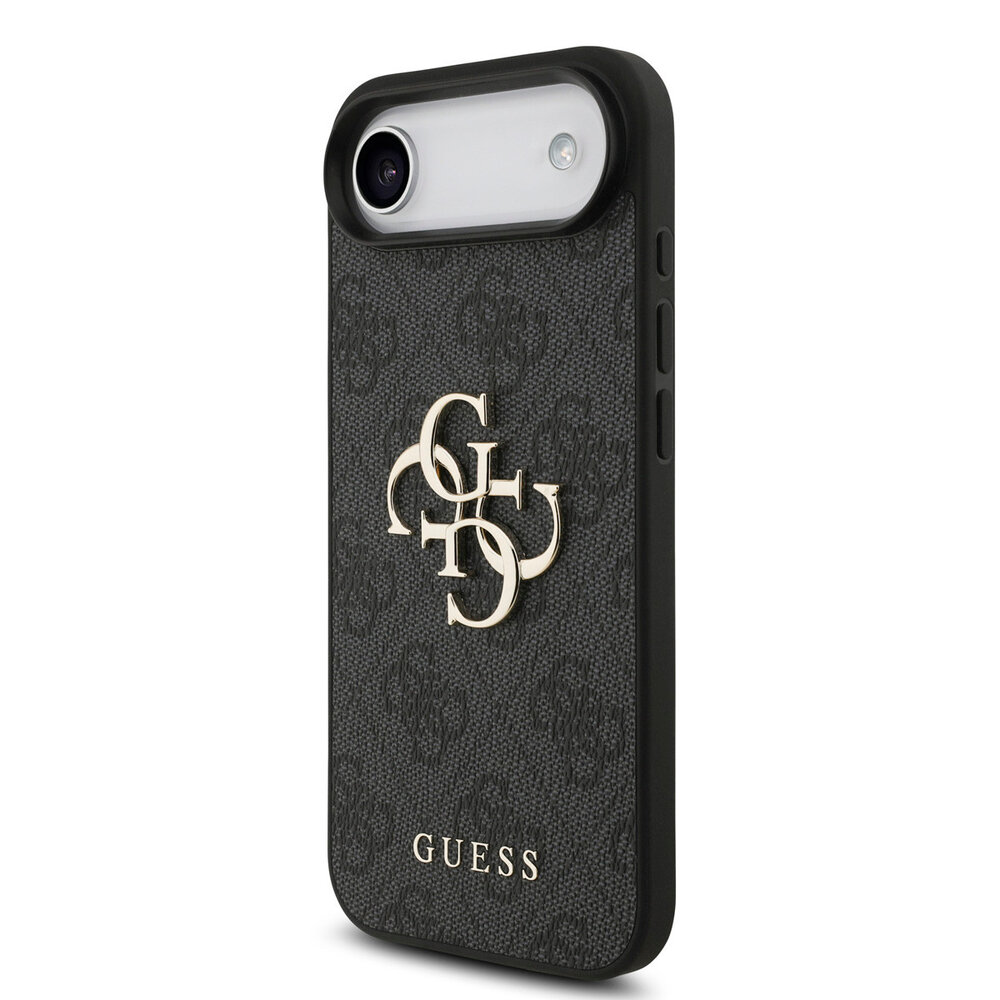Guess Guess iPhone 17 Air Back cover case - HC 4G PU With Strap 4G Classic Logo Air - Black Guess Guess iPhone 17 Air Back cover case - HC 4G PU With Strap 4G Classic Logo Air - Black
