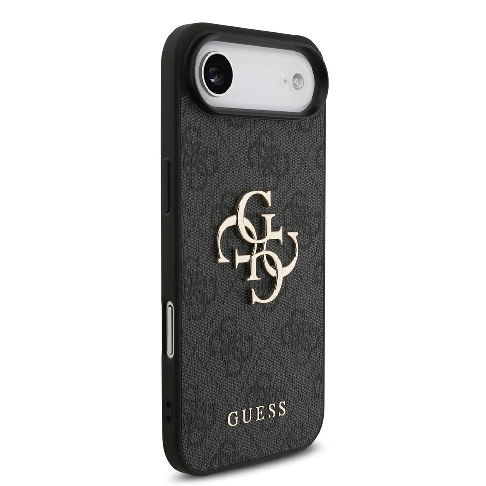 Guess Guess iPhone 17 Air Back cover case - HC 4G PU With Strap 4G Classic Logo Air - Black Guess Guess iPhone 17 Air Back cover case - HC 4G PU With Strap 4G Classic Logo Air - Black