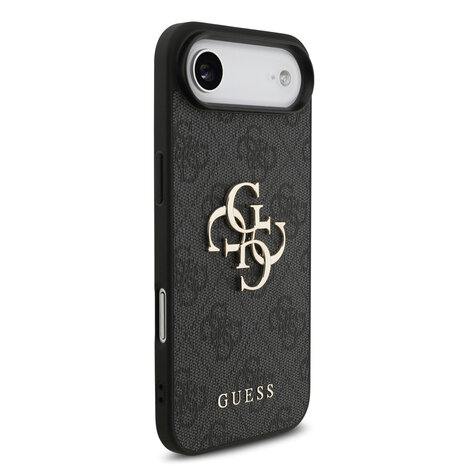 Guess Guess iPhone 17 Air Back cover coque - HC 4G PU With Strap 4G Classic Logo Air - Noir