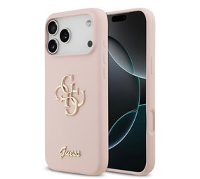 Guess Guess iPhone 17 Pro Max Back cover coque - HC Silicone With Big 4G Script - Rose