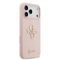 Guess Guess iPhone 17 Pro Max/iPhone 18 Pro Max Hartschalenhülle Silikon großes 4G-Schriftlogo - Rosa