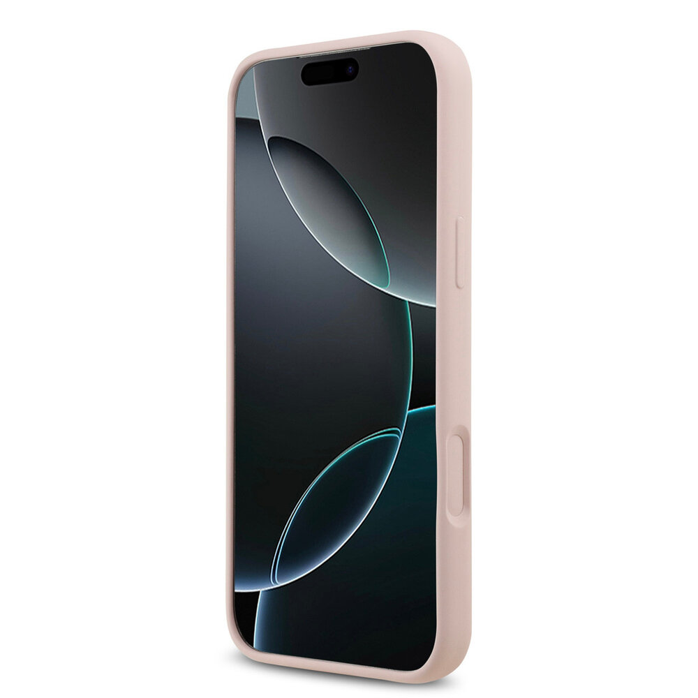 Guess Guess iPhone 17 Pro Max Back cover coque - HC Silicone With Big 4G Script - Rose Guess Guess iPhone 17 Pro Max Back cover coque - HC Silicone With Big 4G Script - Rose