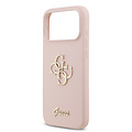 Guess Guess iPhone 17 Pro Max/iPhone 18 Pro Max Hartschalenhülle Silikon großes 4G-Schriftlogo - Rosa