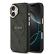 Guess Guess iPhone 16 Back cover case - HC Magsafe 4G PU With Classic - Black Guess Guess iPhone 16 Back cover case - HC Magsafe 4G PU With Classic - Black