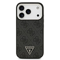 Guess Guess iPhone 17 Pro/iPhone 18 Pro Hartschalenhülle MagSafe 4G PU dreieckiges Logo SL - Schwarz