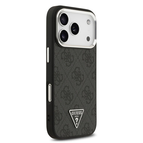 Guess Guess iPhone 17 Pro/iPhone 18 Pro Hartschalenhülle MagSafe 4G PU dreieckiges Logo SL - Schwarz
