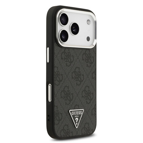 Guess Guess iPhone 17 Pro Back cover coque - HC Magsafe 4G PU With Triangle Logo SL - Noir Guess Guess iPhone 17 Pro Back cover coque - HC Magsafe 4G PU With Triangle Logo SL - Noir