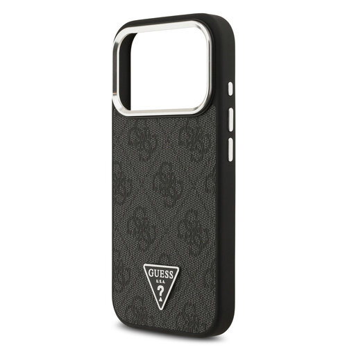 Guess Guess iPhone 17 Pro/iPhone 18 Pro Hartschalenhülle MagSafe 4G PU dreieckiges Logo SL - Schwarz