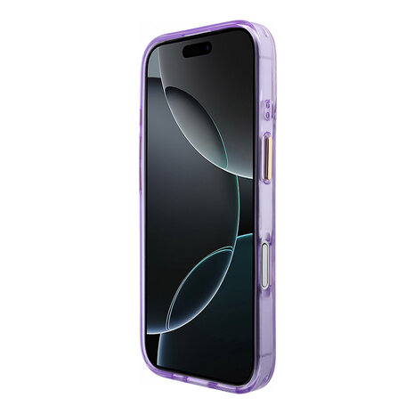 Guess Guess iPhone 17 Back cover case - HC Magsafe IML Shell Script Metal - Purple Guess Guess iPhone 17 Back cover case - HC Magsafe IML Shell Script Metal - Purple