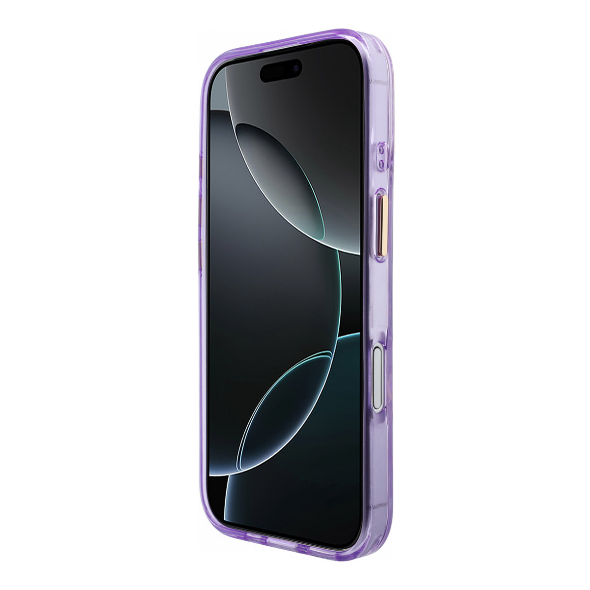 Guess Guess iPhone 17 Backcover hoesje - HC Magsafe IML Shell Script Metal - Paars, foto 6 van 6