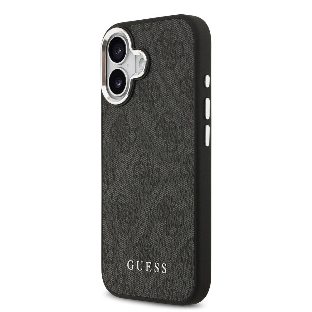 Guess Guess iPhone 17 Back cover case - HC Magsafe 4G PU With Classic Logo - Black Guess Guess iPhone 17 Back cover case - HC Magsafe 4G PU With Classic Logo - Black