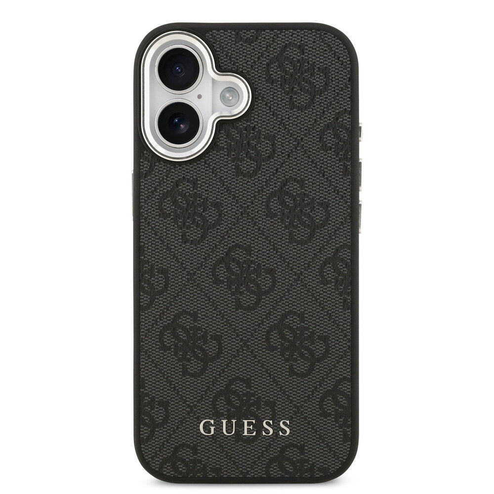 Guess Guess iPhone 17 Back cover coque - HC Magsafe 4G PU With Classic Logo - Noir Guess Guess iPhone 17 Back cover coque - HC Magsafe 4G PU With Classic Logo - Noir
