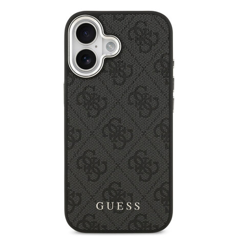 Guess Guess iPhone 17 Backcover hoesje - HC Magsafe 4G PU With Classic Logo - Zwart Guess Guess iPhone 17 Backcover hoesje - HC Magsafe 4G PU With Classic Logo - Zwart