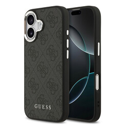 Guess iPhone 17 Back-Cover hul - HC Magsafe 4G PU With Classic Logo - Schwarz