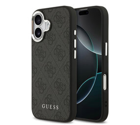 Guess Guess iPhone 17 Back cover coque - HC Magsafe 4G PU With Classic Logo - Noir Guess Guess iPhone 17 Back cover coque - HC Magsafe 4G PU With Classic Logo - Noir