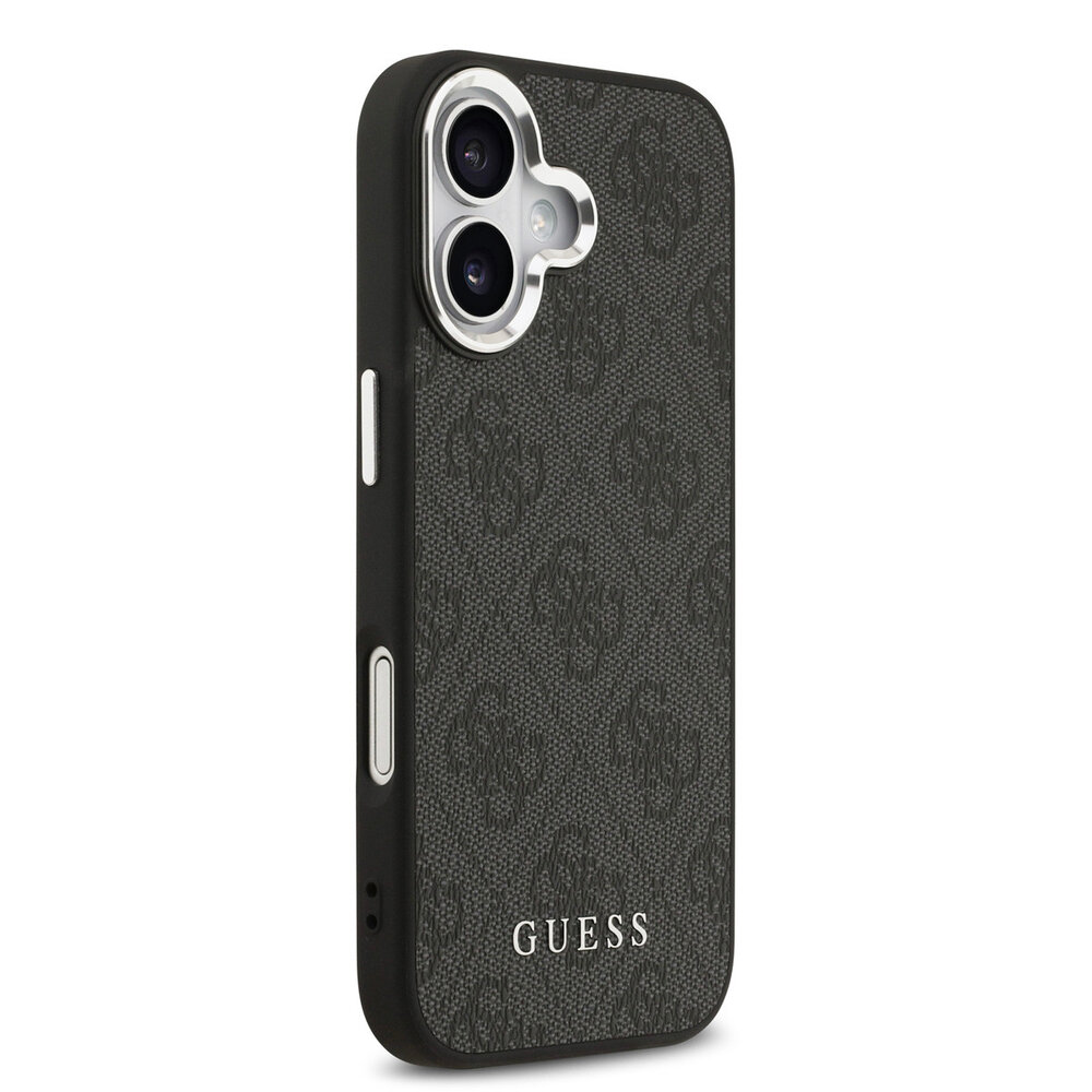 Guess Guess iPhone 17 Back cover case - HC Magsafe 4G PU With Classic Logo - Black Guess Guess iPhone 17 Back cover case - HC Magsafe 4G PU With Classic Logo - Black