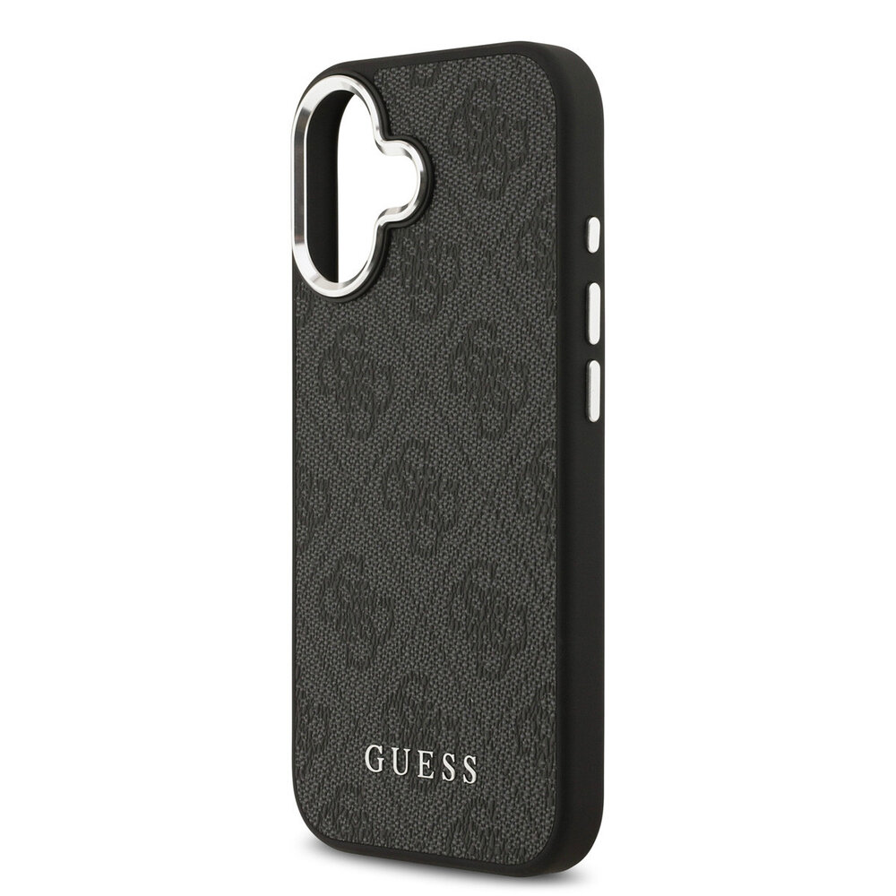 Guess Guess iPhone 17 Back cover case - HC Magsafe 4G PU With Classic Logo - Black Guess Guess iPhone 17 Back cover case - HC Magsafe 4G PU With Classic Logo - Black